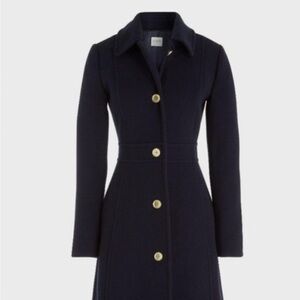 J.Crew Black Coat with Gold Accents
